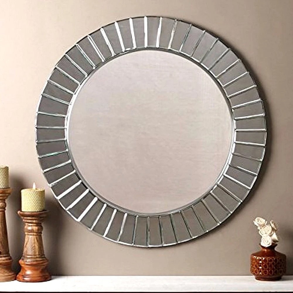 Beveled Circle Reflection Mirror